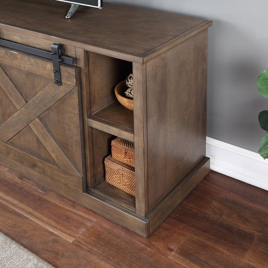Farmhouse 85" TV Stand - Barnwood