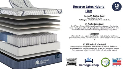 Heritage Sleep - Autograph Collection - Reserve Latex Hybrid Firm