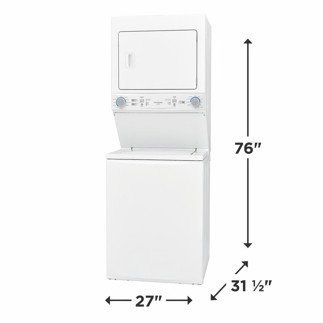 3.9 cu. ft. Washer and 5.5 cu. ft. Electric Dryer Combo in White with Quick Wash & Dry Cycle and MaxFill Wash Cycle
