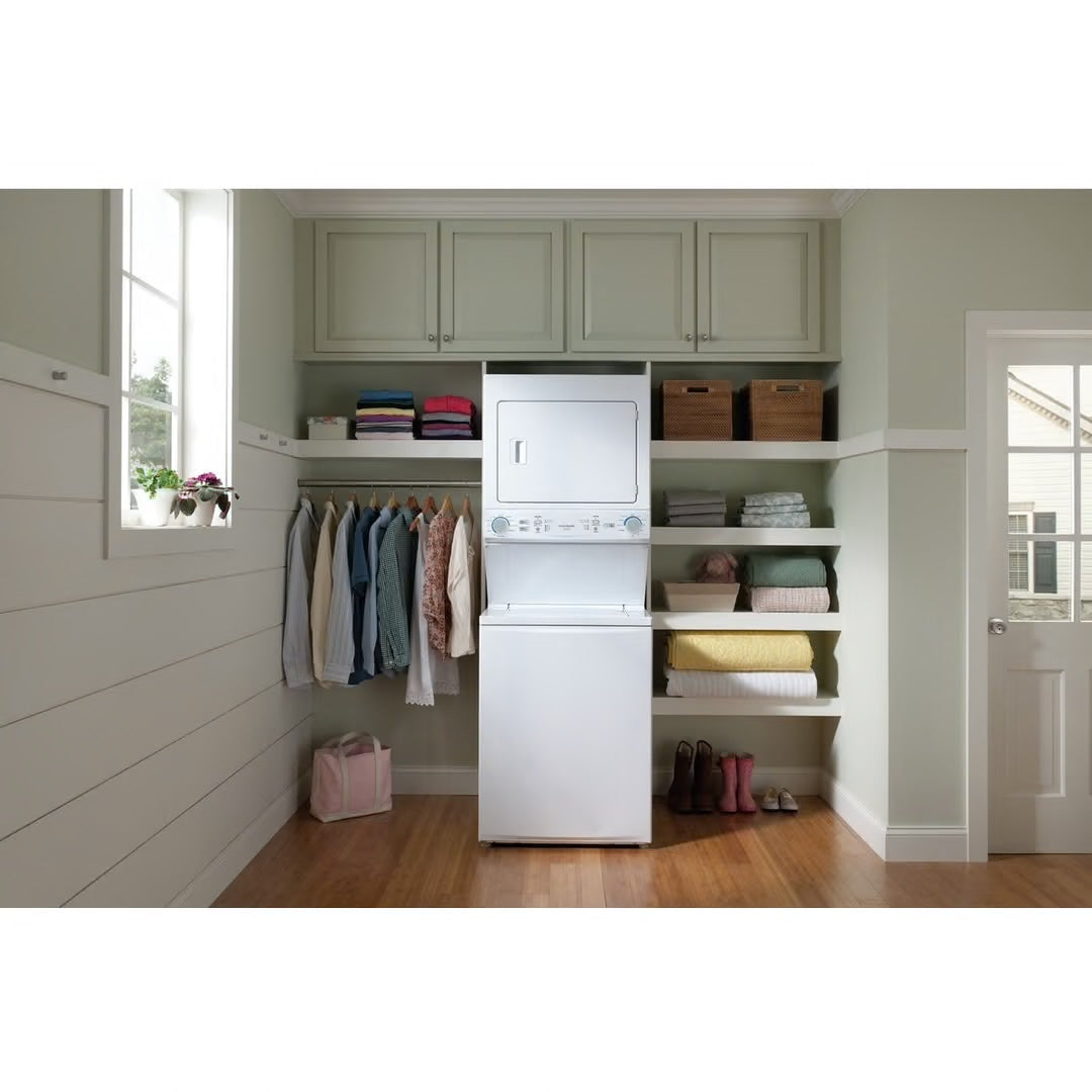 3.9 cu. ft. Washer and 5.5 cu. ft. Electric Dryer Combo in White with Quick Wash & Dry Cycle and MaxFill Wash Cycle