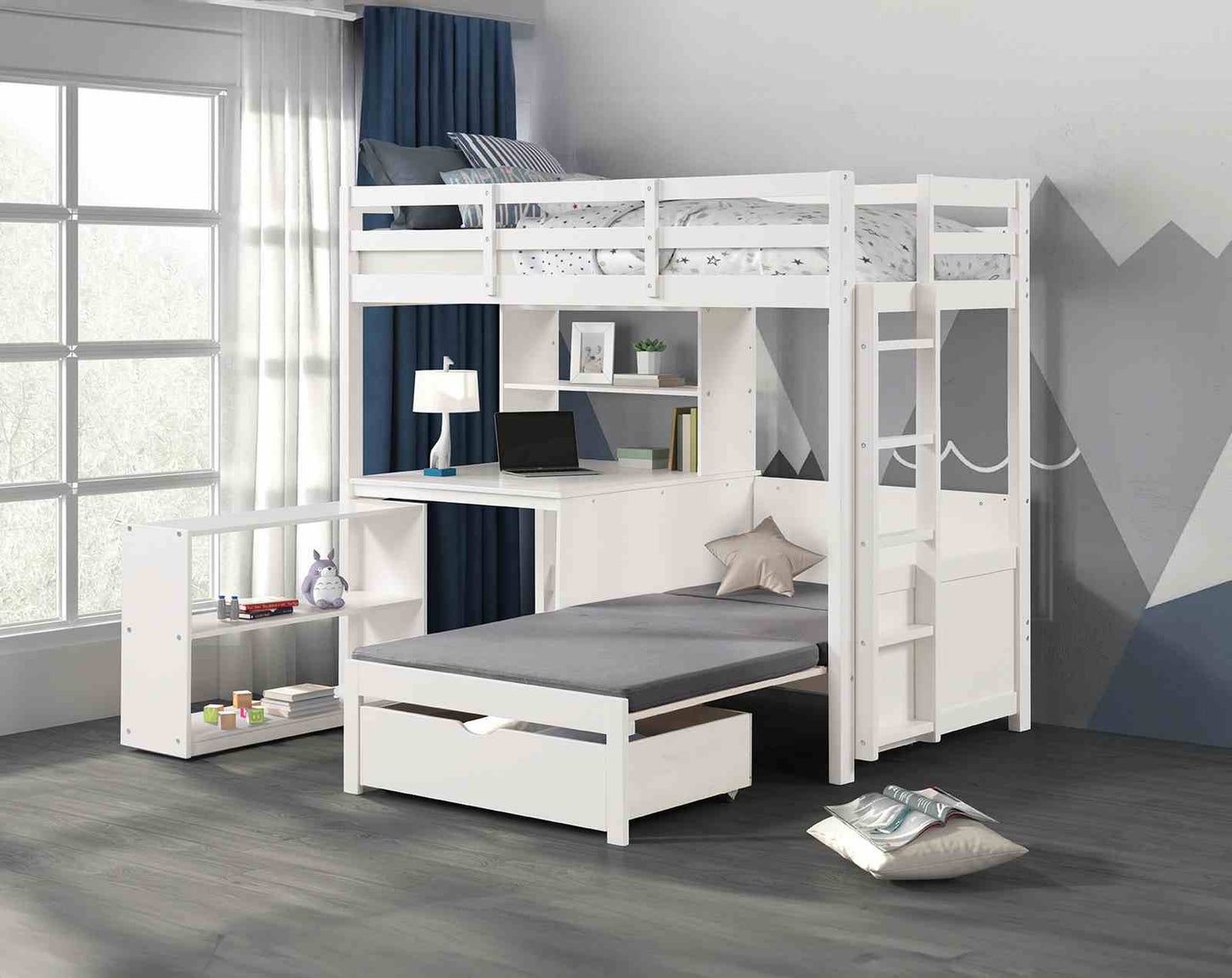Mateo Twin/Twin Loft Bunk Bed