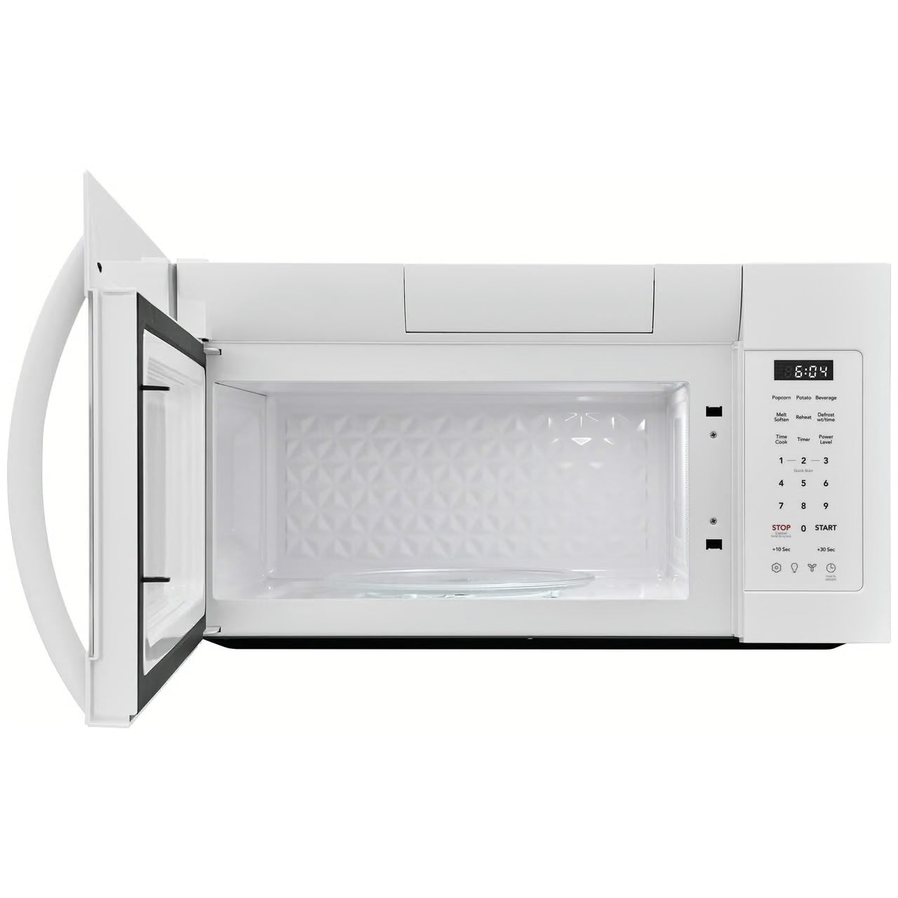 1.8 cu. ft. 1000 Watt Over the Range Microwave with Charcoal Filter 300 CFM in White