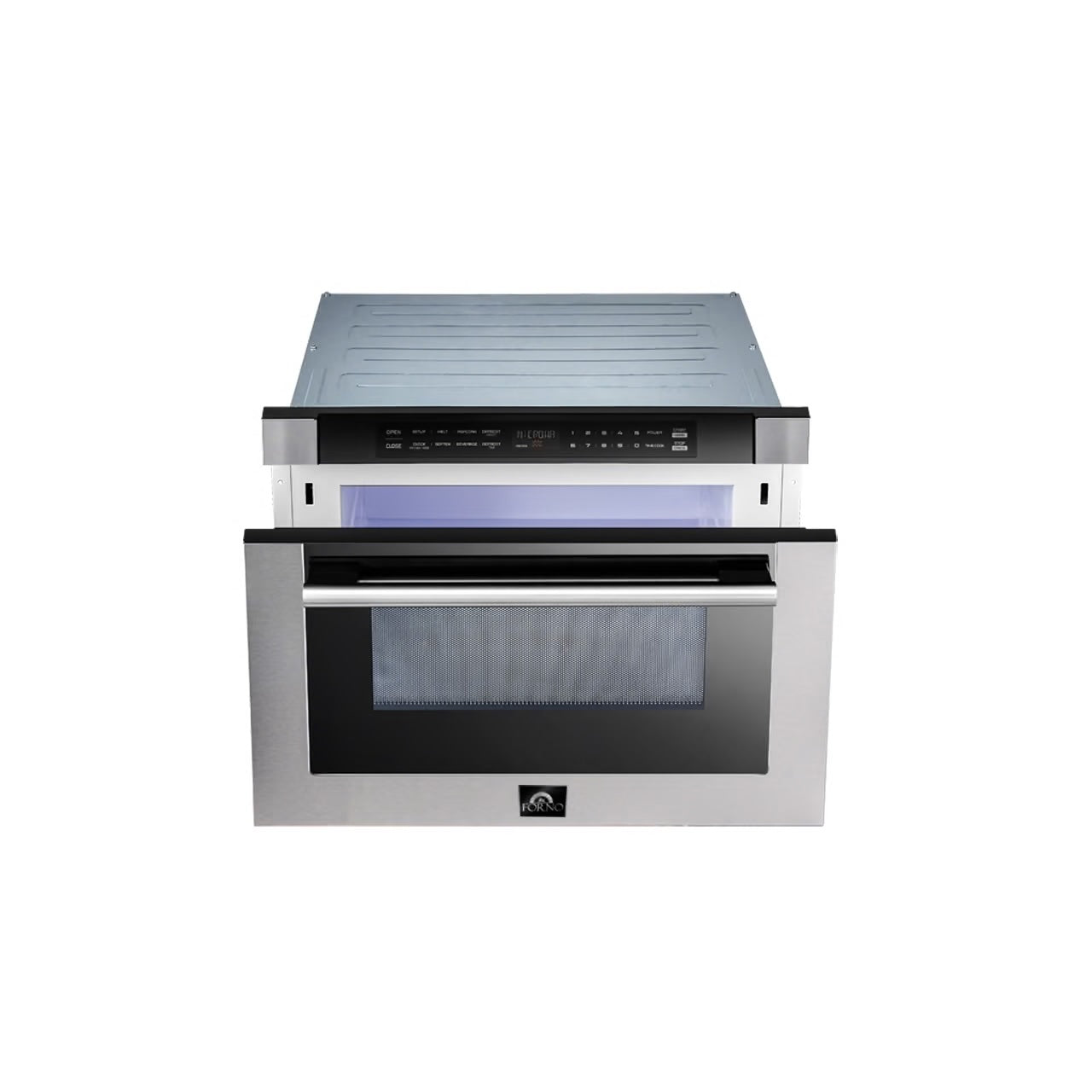 Capoliveri 1.2 cu.ft. Stainless Steel and Black 1000-Watt Built in Microwave Drawer