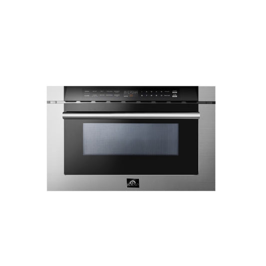 Capoliveri 1.2 cu.ft. Stainless Steel and Black 1000-Watt Built in Microwave Drawer