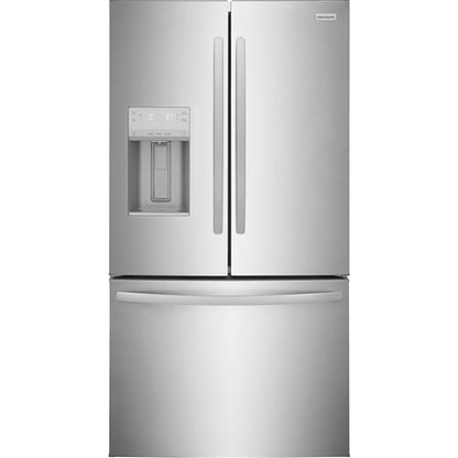 Refrigerador de 28 pies cúbicos con puerta francesa y profundidad estándar en acero inoxidable, certificación ENERGY STAR