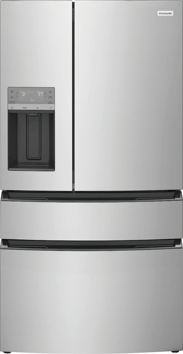 Refrigerador de 26 pies cúbicos con puerta francesa, 4 puertas y profundidad estándar