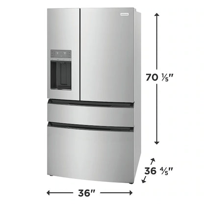 26 Cu. Ft. Standard-Depth 4-Door French Door Refrigerator