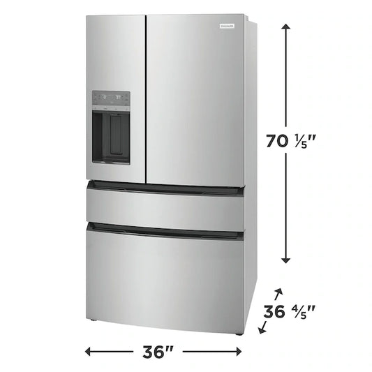 26 Cu. Ft. Standard-Depth 4-Door French Door Refrigerator