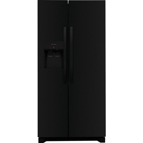 22.3 cu. ft. Standard Depth Side by Side Refrigerator in Black