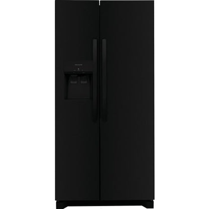 22.3 cu. ft. Standard Depth Side by Side Refrigerator in Black