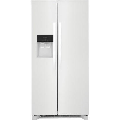 Refrigerador de dos puertas verticales de profundidad estándar de 22.3 pies cúbicos en color blanco