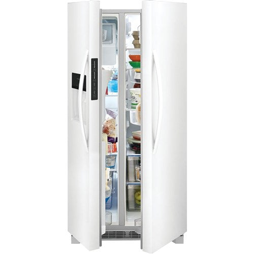 22.3 cu. ft. Standard Depth Side by Side Refrigerator in White
