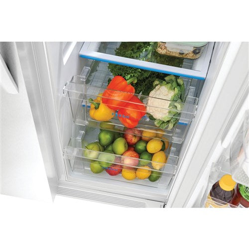 22.3 cu. ft. Standard Depth Side by Side Refrigerator in White