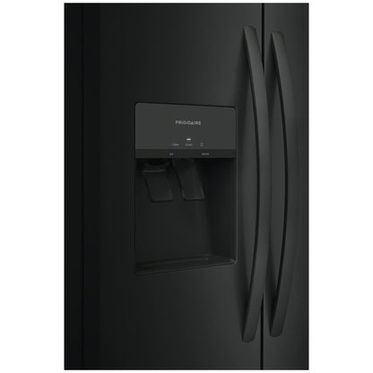 26 cu. ft. Standard Depth Side by Side Refrigerator in Black