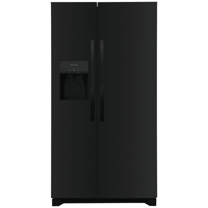 26 cu. ft. Standard Depth Side by Side Refrigerator in Black