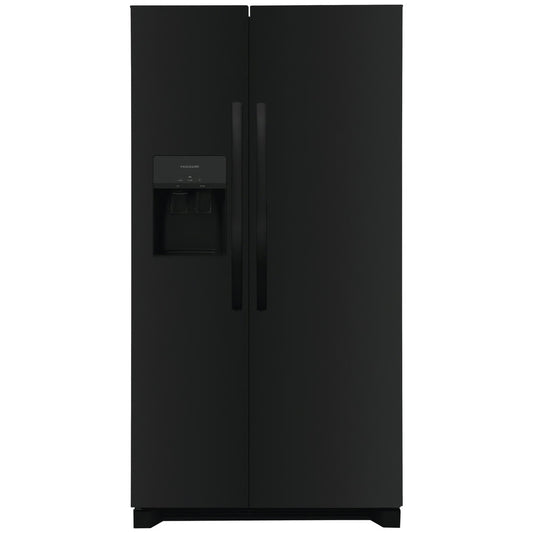 26 cu. ft. Standard Depth Side by Side Refrigerator in Black