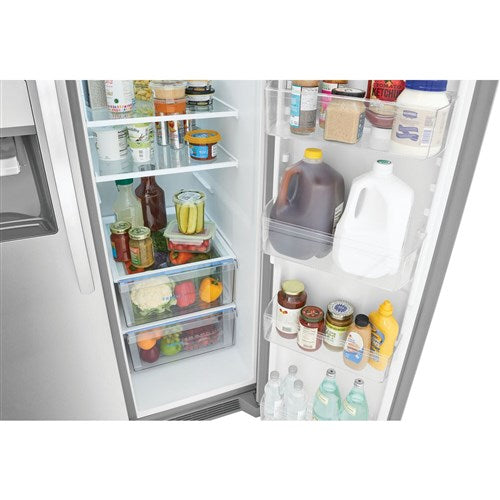 26 cu. ft. Standard Depth Side by Side Refrigerator in Stainless