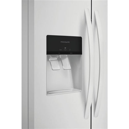 Refrigerador de dos puertas verticales de profundidad estándar de 26 pies cúbicos en color blanco
