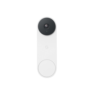 Nest Doorbell (wired, 3rd gen) - Latest Model - 2K Video and Gemini - Snow