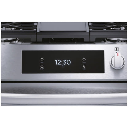 Gallery 30 in. 6 cu. ft. 5 Burner Slide-In Gas Range with Total Convection and Air Fry, Smudge Proof Stainless Steel