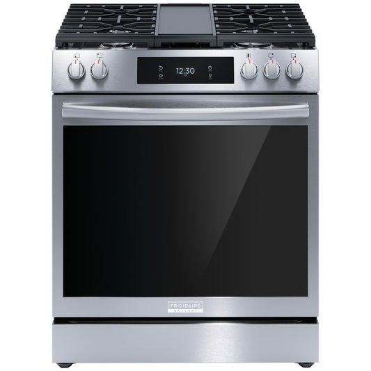 Gallery 30 in. 6 cu. ft. 5 Burner Slide-In Gas Range with Total Convection and Air Fry, Smudge Proof Stainless Steel