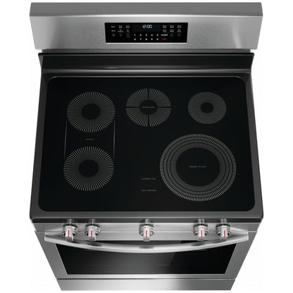 Gallery 30 in 5 Burner Element Freestanding Range w/ Total Convection and Air Fry , SmudgeProof Stainless