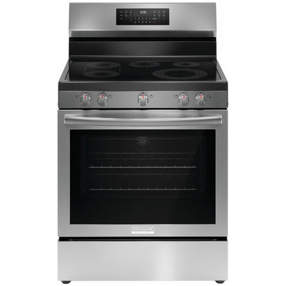 Gallery 30 in 5 Burner Element Freestanding Range w/ Total Convection and Air Fry , SmudgeProof Stainless