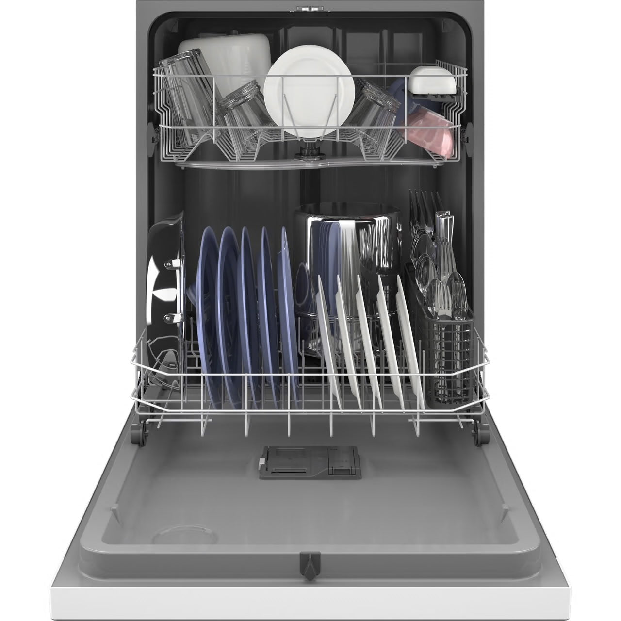 24 in. Built-In Tall Tub Top Control White Dishwasher with Sanitize, Dry Boost, 55 dBA
