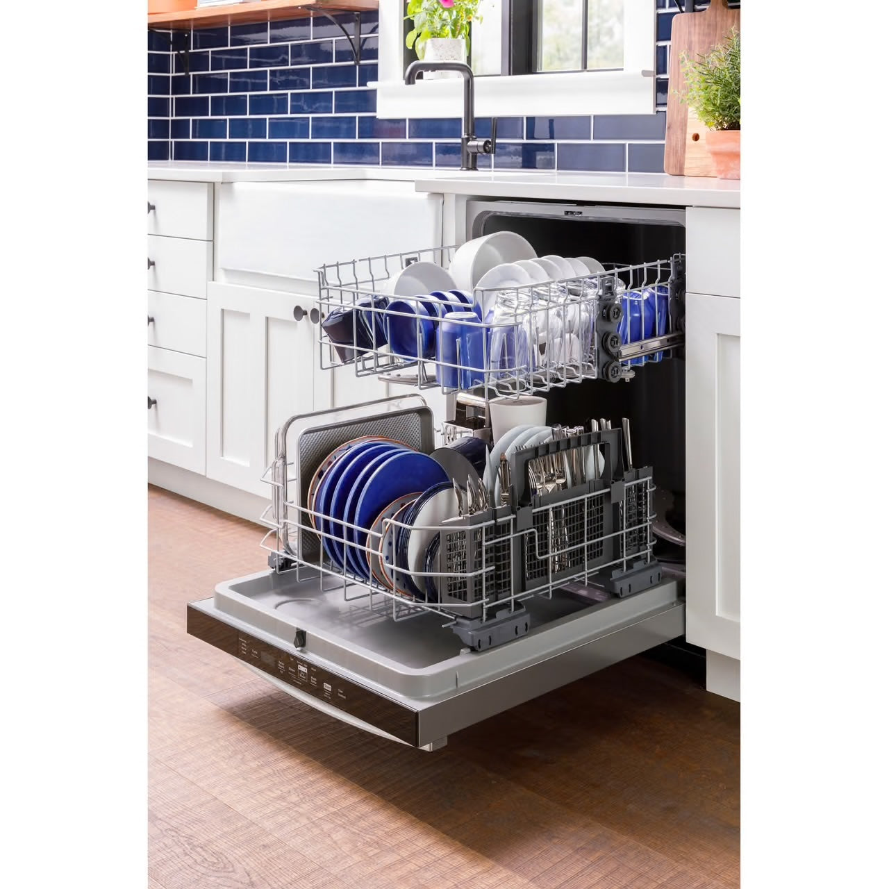24 in. Built-In Tall Tub Front Control Slate Dishwasher w/Sanitize, Dry Boost, 52 dBA