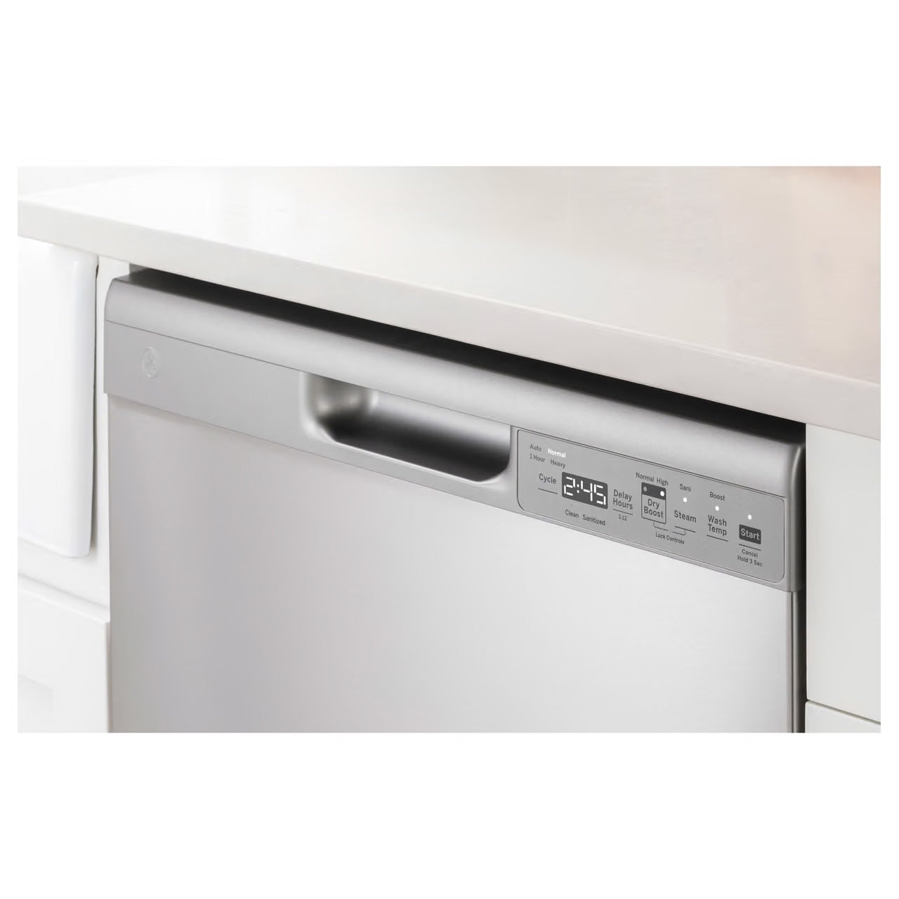 24 in. Built-In Tall Tub Front Control Stainless Steel Dishwasher w/Sanitize, Dry Boost, 52 dBA