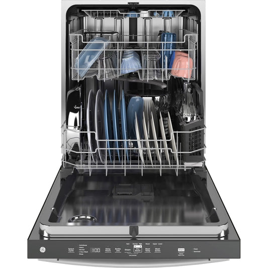 24 in. White Top Control Built-In Tall Tub Dishwasher with 3rd Rack, Bottle Jets, 45 dBA