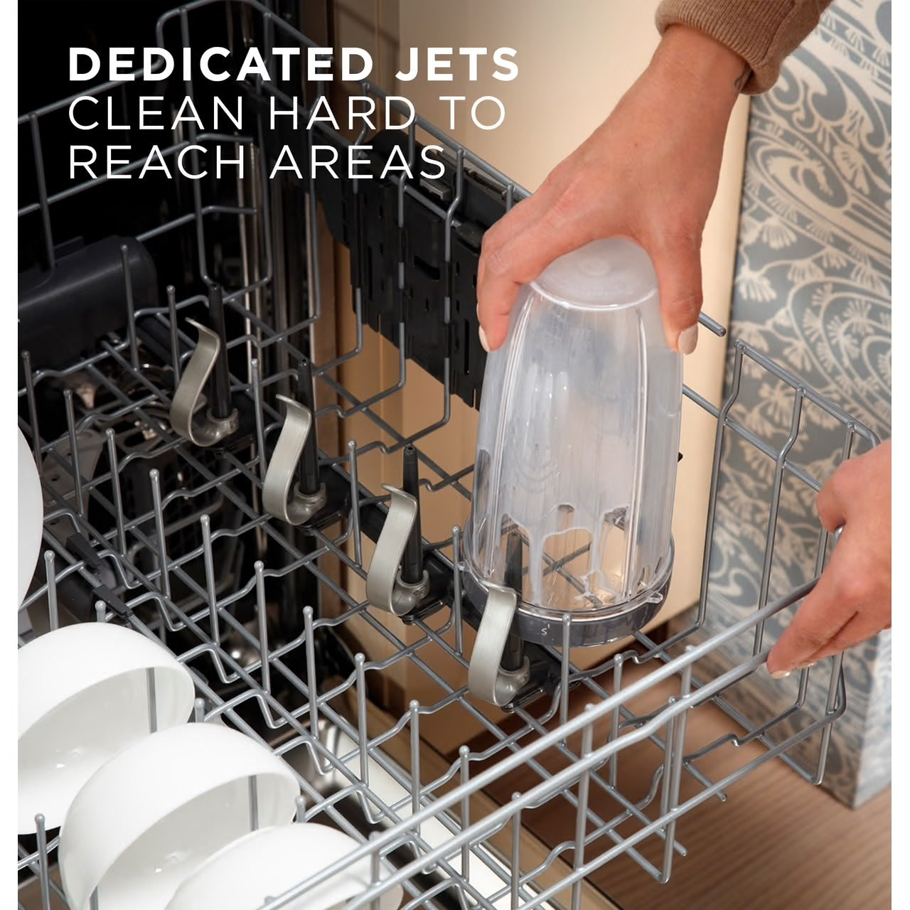 24 in. Fingerprint Resistant Stainless Top Control Built-In Tall Tub Dishwasher with 3rd Rack, Bottle Jets, 45 dBA