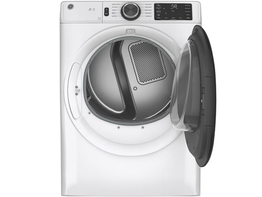 7.8 cu. ft. Smart Front Load Electric Dryer in White with Sanitize Cycle, ENERGY STAR