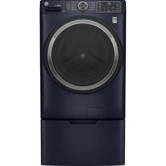 4.8 cu. ft. Smart Sapphire Blue Front Load Washer with OdorBlock UltraFresh Vent System and Sanitize with Oxi