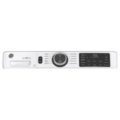 Lavadora de carga frontal inteligente blanca de 4.8 pies cúbicos con sistema de ventilación OdorBlock UltraFresh y desinfección con Oxi