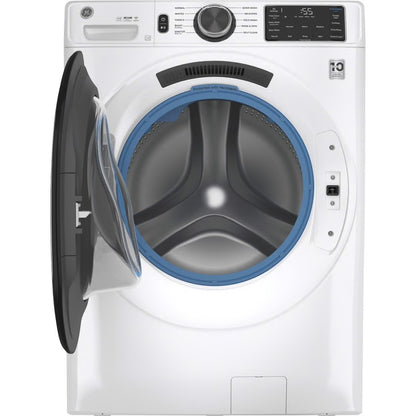 Lavadora de carga frontal inteligente blanca de 4.8 pies cúbicos con sistema de ventilación OdorBlock UltraFresh y desinfección con Oxi