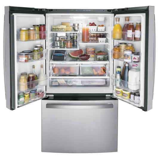 27 cu. ft. French Door Refrigerator in Fingerprint Resistant Stainless with Internal Dispenser, ENERGY STAR