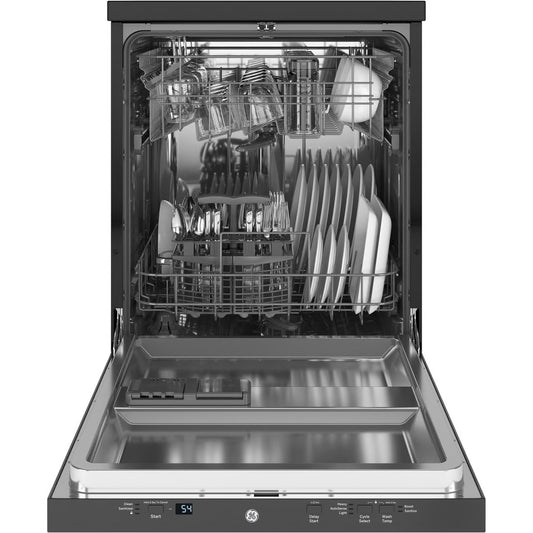 24 in. Top Control Portable Stainless Steel Dishwasher with Stainless Steel Interior, Sanitize, 54 dBA