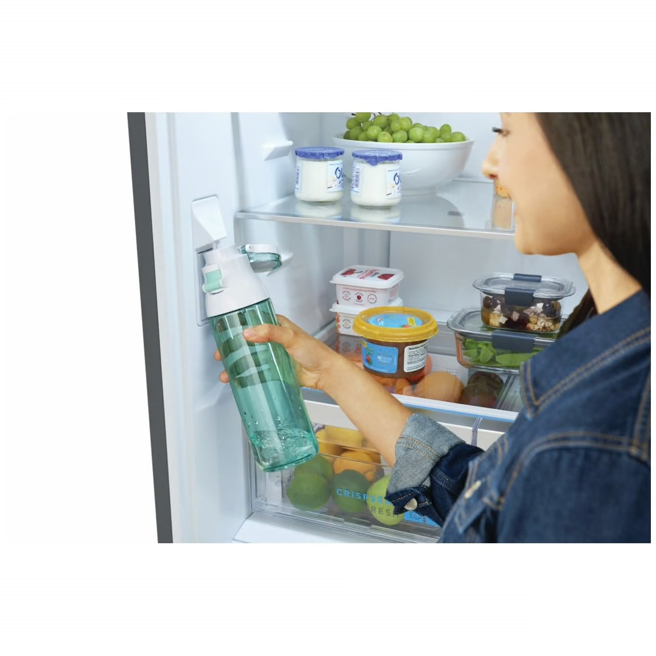 Gallery 30 in. 20.3 cu. ft. Bottom Freezer Refrigerator in Smudge-Proof Stainless Steel with Internal Water Dispenser