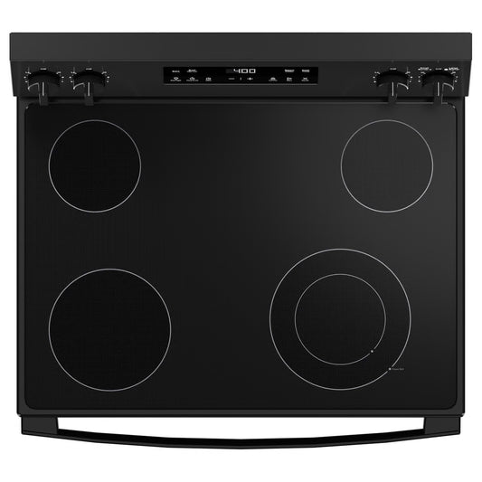 30 in. 4 Burner Element Free-Standing Electric Range in Black