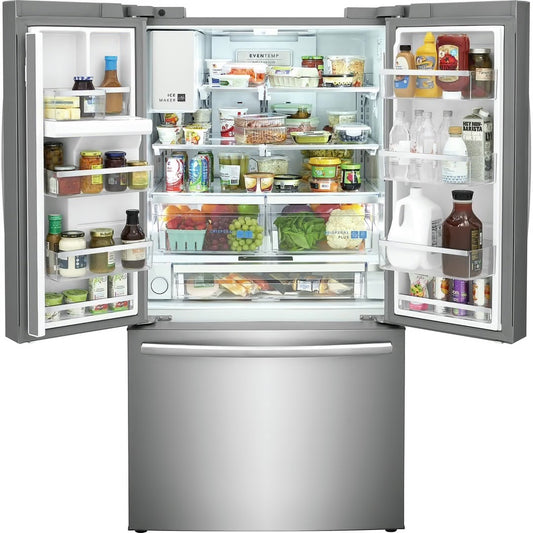 36 in. Gallery 28 cu. ft. Standard Depth French Door Refrigerator in Smudge-Proof Stainless Steel