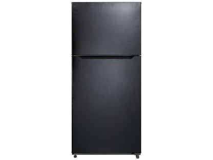 Refrigerador de 18.1 pies cúbicos con congelador superior, Energy Star, sin escarcha, estantes ajustables, puerta reversible, acero inoxidable
