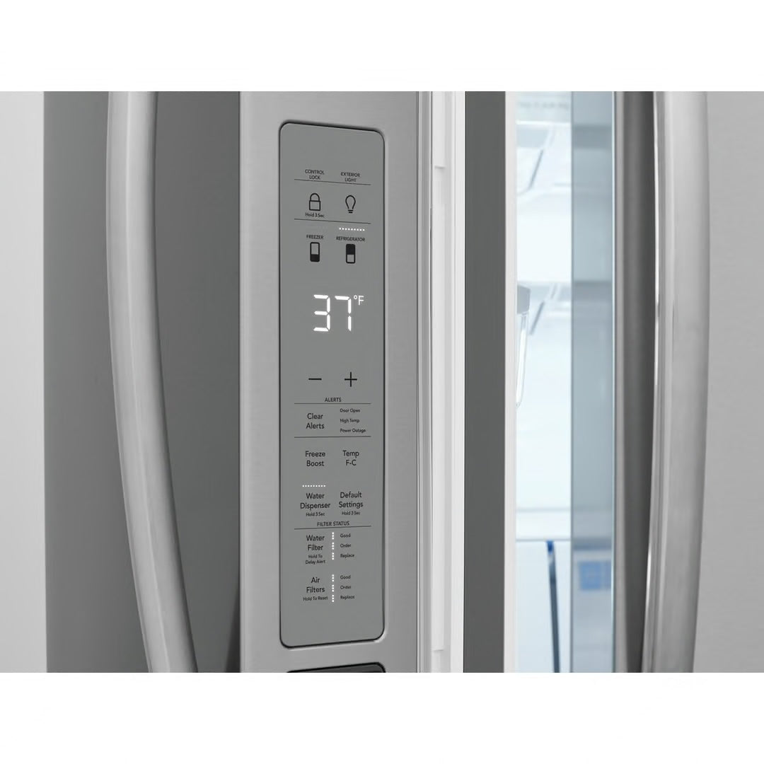 Gallery 36 in. 27.2 cu. ft. 4 Door French Door Standard Depth Refrigerator, Stainless Steel w/Internal Water Dispenser