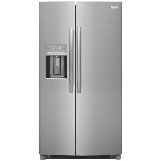 Gallery 36 in. 22.3 cu. ft. Counter Depth Side-by-Side Refrigerator in Smudge-Proof Stainless Steel, ENERGY STAR