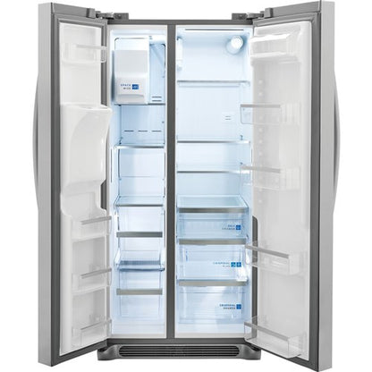Gallery 33 in. 22.3 cu. ft. Standard Depth Side by Side Refrigerator in Smudge-Proof Stainless Steel, ENERGY STAR