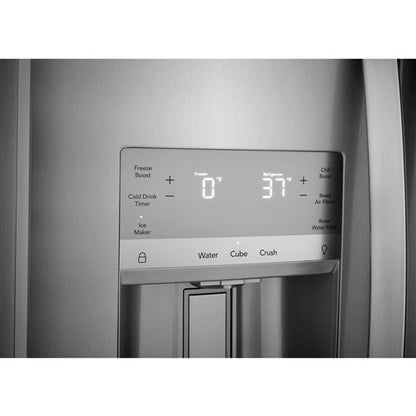 Gallery 33 in. 22.3 cu. ft. Standard Depth Side by Side Refrigerator in Smudge-Proof Stainless Steel, ENERGY STAR