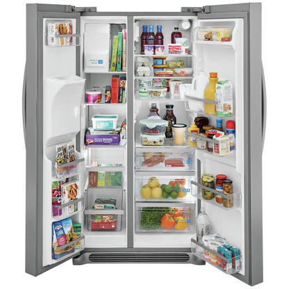 Refrigerador de dos puertas verticales Gallery de 36 pulgadas y 26 pies cúbicos de profundidad estándar en acero inoxidable resistente a las manchas, con certificación ENERGY STAR