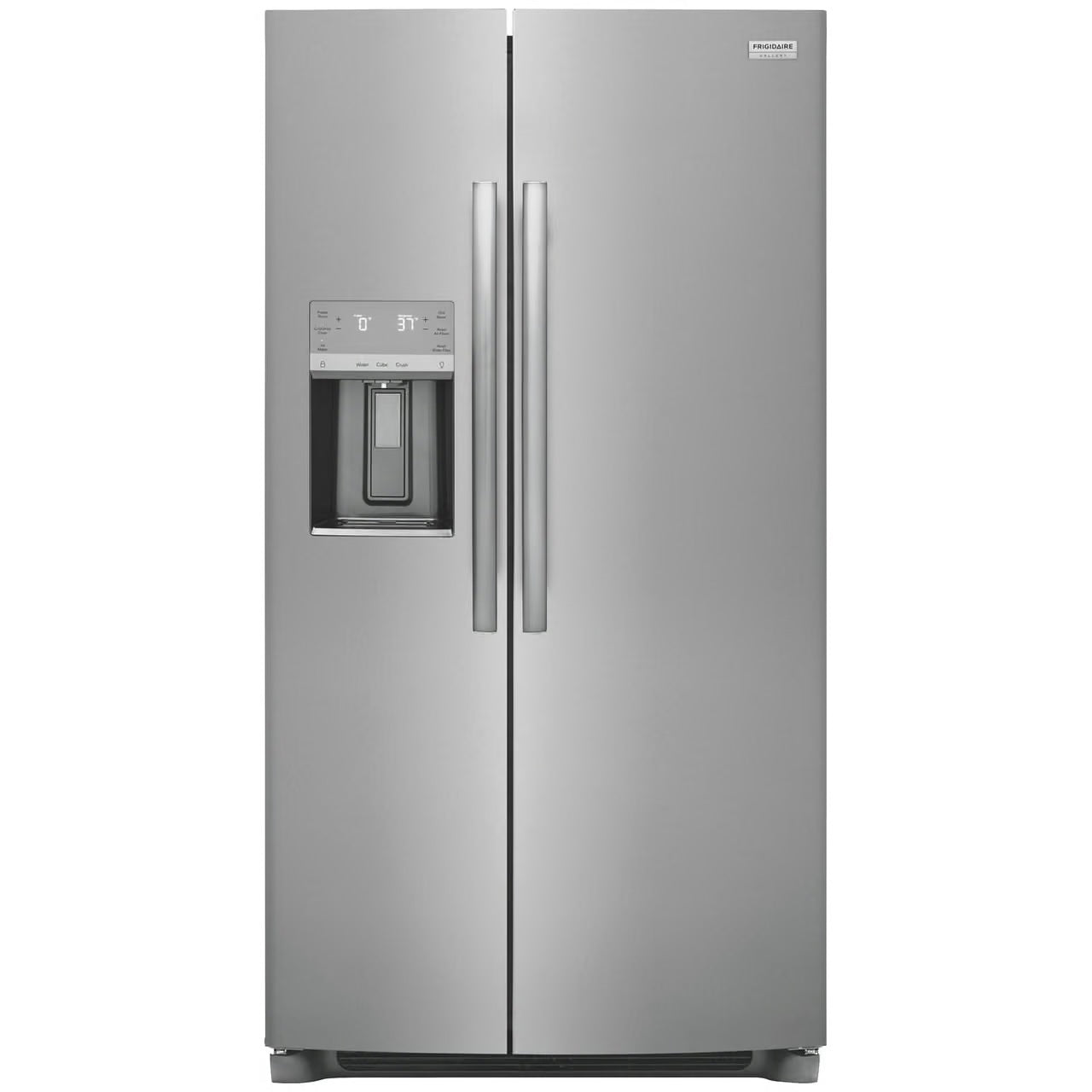 Gallery 36 in. 26 cu. ft. Standard Depth Side by Side Refrigerator in Smudge-Proof Stainless Steel, ENERGY STAR