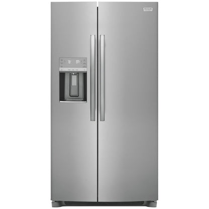 Refrigerador de dos puertas verticales Gallery de 36 pulgadas y 26 pies cúbicos de profundidad estándar en acero inoxidable resistente a las manchas, con certificación ENERGY STAR
