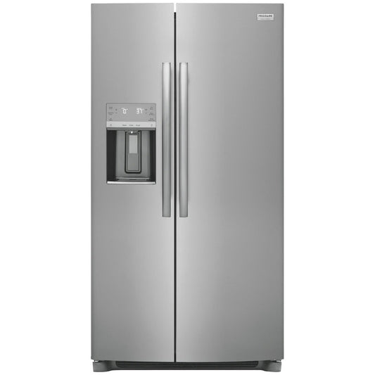 Gallery 36 in. 26 cu. ft. Standard Depth Side by Side Refrigerator in Smudge-Proof Stainless Steel, ENERGY STAR